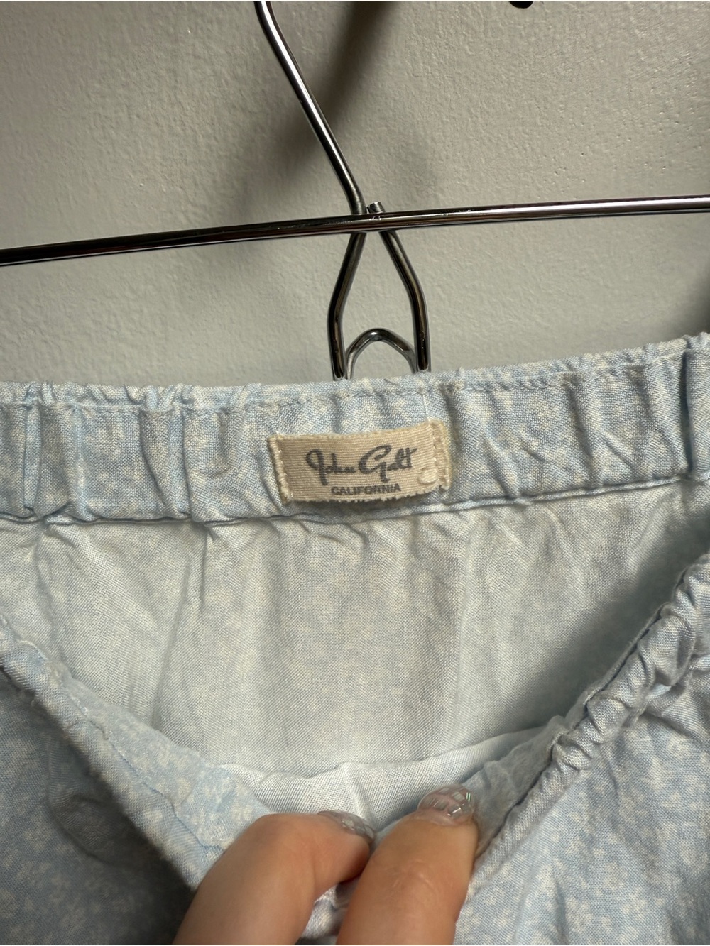 Brandy Melville Light Blue Tiered Maxi Skirt - Picture 6 of 6